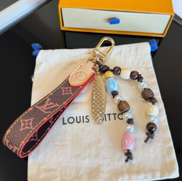 LV ビーズモノグラムチャーム ブラウン
