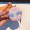 LV ドットコインパース ピンク