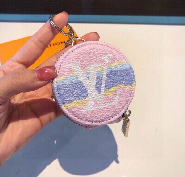 LV ドットコインパース ピンク
