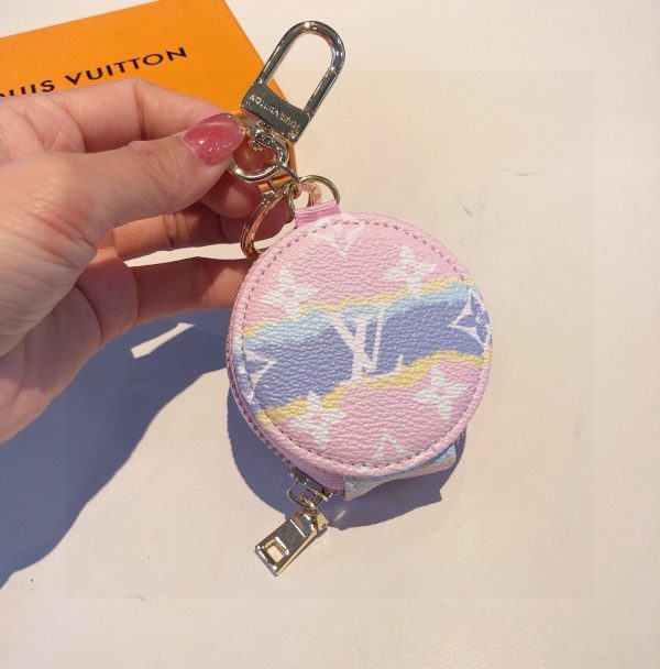 LV ドットコインパース ピンク