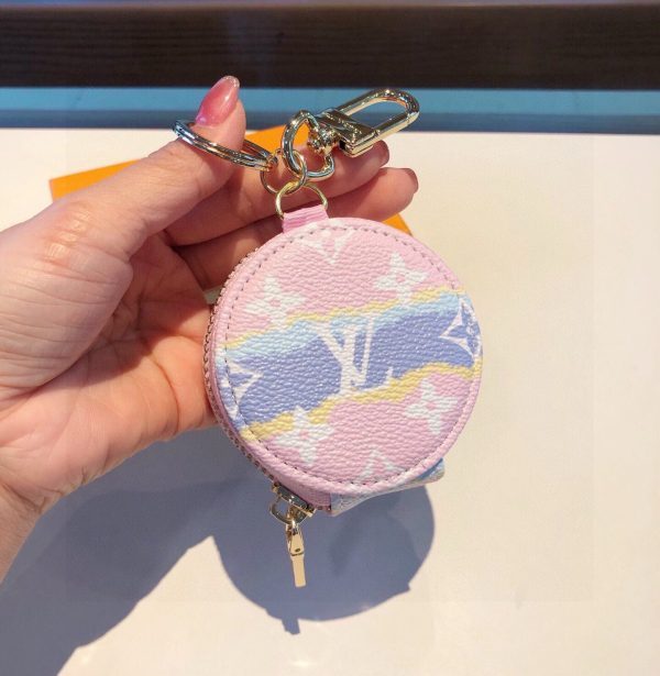 LV ドットコインパース ピンク