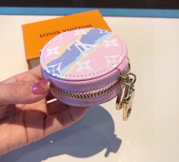 LV ドットコインパース ピンク