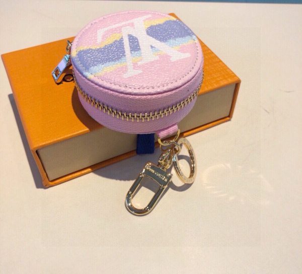 LV ドットコインパース ピンク