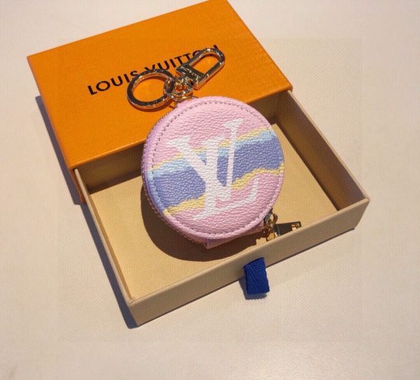 LV ドットコインパース ピンク