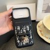 DIOR ロゴカードケース ブラックオレンジ