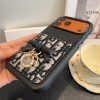 DIOR ロゴカードケース ブラックオレンジ