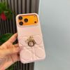 DIOR キルティングスマホケース ピンク