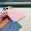 DIOR キルティングスマホケース ピンク