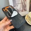 DIOR クロコ柄スマホケース ブラックオレンジ