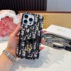 DIOR ロゴストラップケース ブラックホワイト