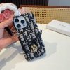 DIOR ロゴストラップケース ブラックホワイト