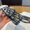 DIOR ロゴストラップケース ブラックホワイト