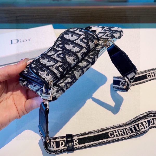 DIOR ロゴストラップケース ネイビー