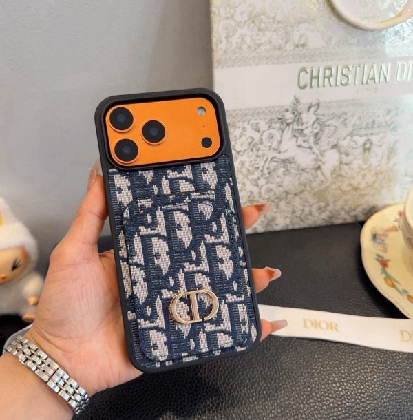 DIOR オブリックカードケース ブラックホワイト