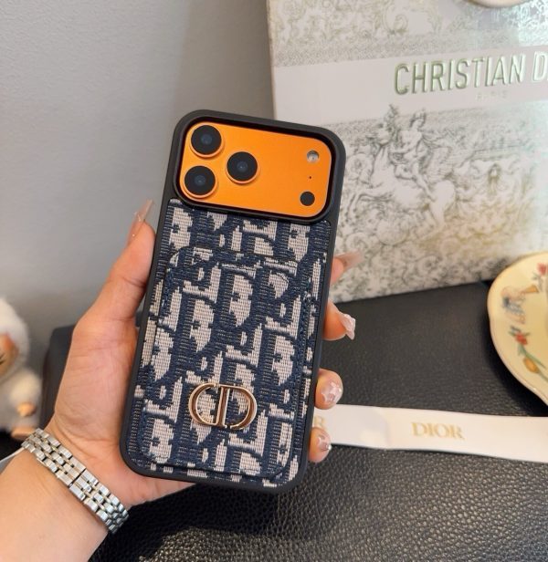 DIOR オブリックカードケース ブラックホワイト