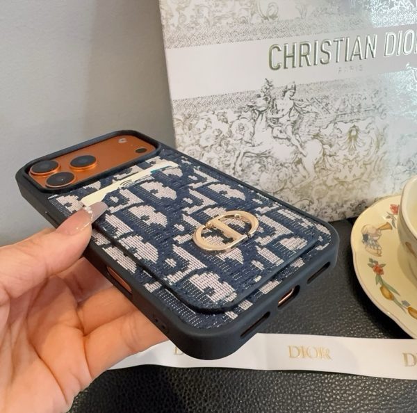 DIOR オブリックカードケース ブラックホワイト