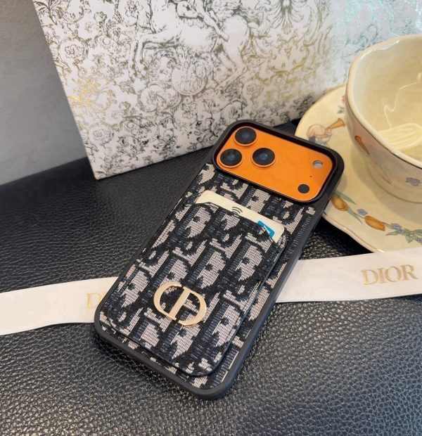 13434315932403082 DIOR オブリックカードケース ブラックホワイト