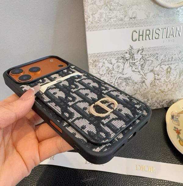 13434315937492125 DIOR オブリックカードケース ブラックホワイト