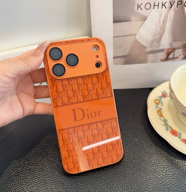 13434316259729644 DIOR ロゴプリントスマホケース オレンジ