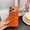 13434316266185500 DIOR ロゴプリントスマホケース オレンジ