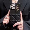 DIOR キルティングチェーンケース ブラック