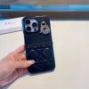 DIOR キルティングチェーンケース ブラック