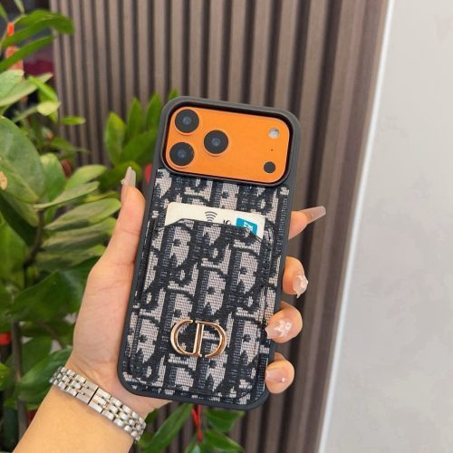 DIOR CDロゴケース グレーブルー