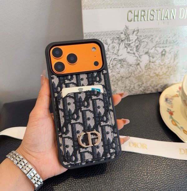 DIOR CDロゴケース グレーブルー