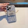 DIOR チェーンミニケース ブラックホワイト