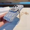DIOR チェーンミニケース ブラックホワイト