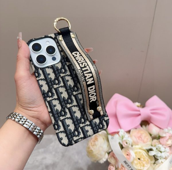 DIOR ストラップケース ブラックホワイト