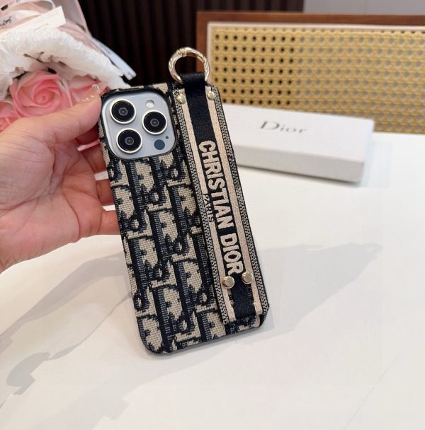 DIOR ストラップケース ブラックホワイト