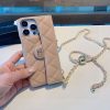 CHANEL ロングウォレット風スマホケース オレンジベージュ