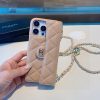 CHANEL ロングウォレット風スマホケース オレンジベージュ