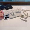 CHANEL ロングウォレット風スマホケース ホワイト