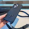 PRADA ヌメ革スマホケース ブラック