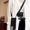 PRADA ヌメ革スマホケース ブラック
