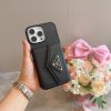 PRADA ヌメ革スマホケース ブラック