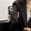 PRADA ヌメ革スマホケース ブラック
