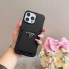 PRADA ヌメ革スマホケース ブラック