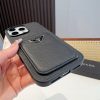 PRADA ヌメ革スマホケース ブラック