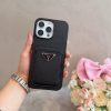 PRADA ヌメ革スマホケース ブラック