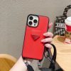 PRADA ヌメ革スマホケース レッド