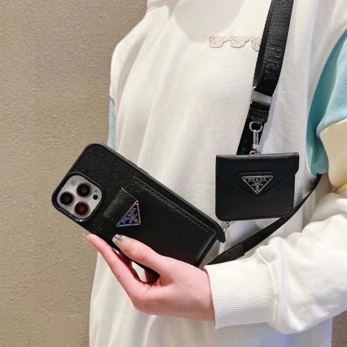 13434374559608032 PRADA 三角ロゴカードポケットケース ブラック