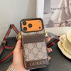GUCCI GG柄カードケース カーキ