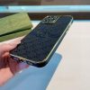 GUCCI エンボススマホケース ブラック