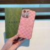 GUCCI エンボススマホケース ピンク