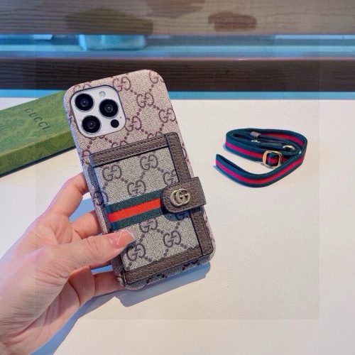 13434382788613308 GUCCI GG柄カードケース ブラウン