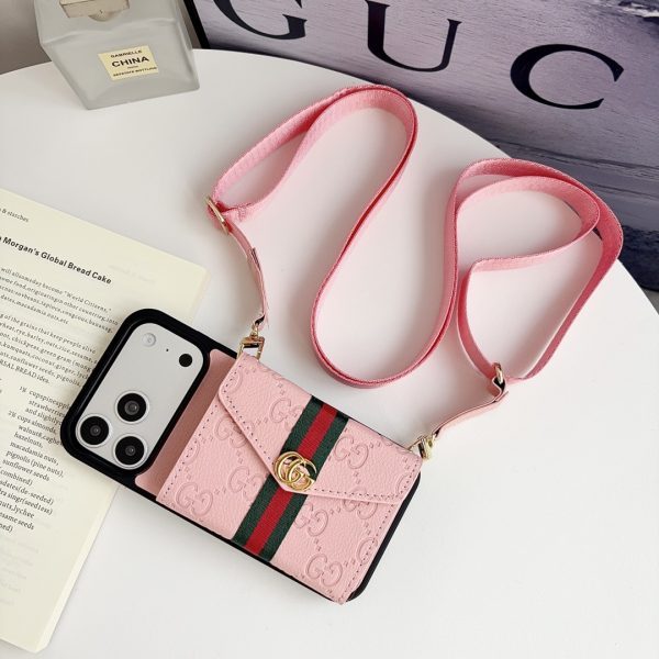 GUCCI エンボスカードケース オレンジ