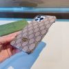 GUCCI GG柄スマホケース ブラウン